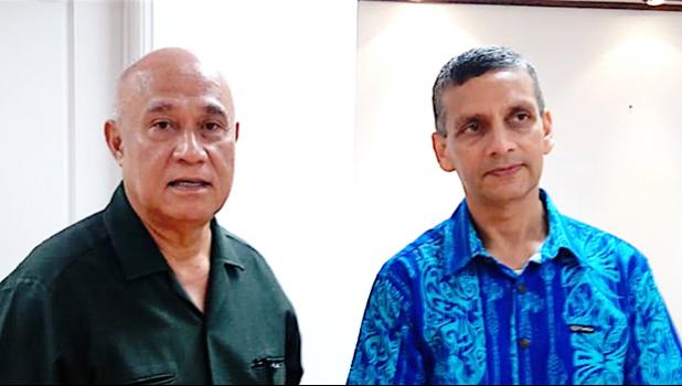 Talia Iaulualo and Dr. Alok Sharma
