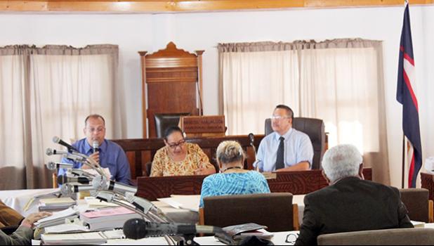 [-r] American Samoa Power Authority customer service manager, Ryan Tuato’o, chief financial officer Susana Fai’ivae, and acting executive director Wallon Young