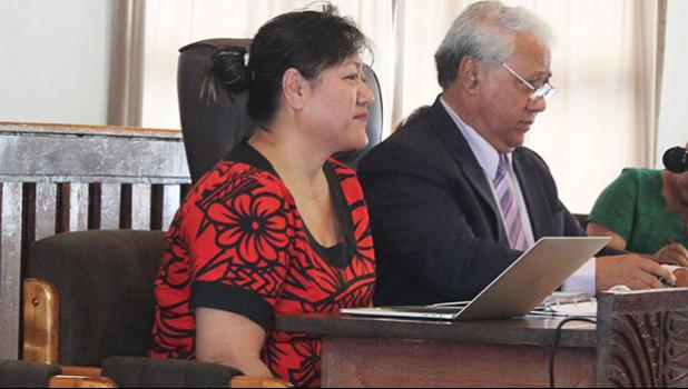 Acting CEO Falaovaoto Sualevai (left) and board chairman, Sen. Fai’ivae Iuli Godinet
