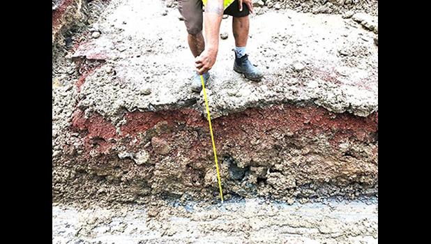 A look at the area in Aua where oil contaminants were found last October.