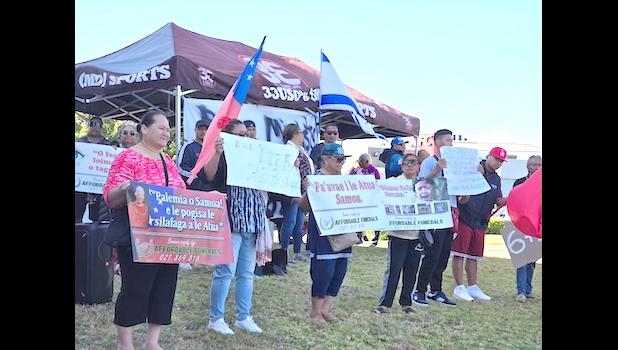 Peaceful protest in Auckland