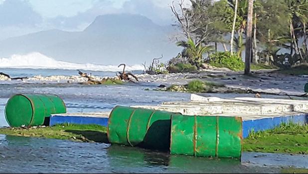 Big waves of Aunuu from a file photo taken inn August 2019