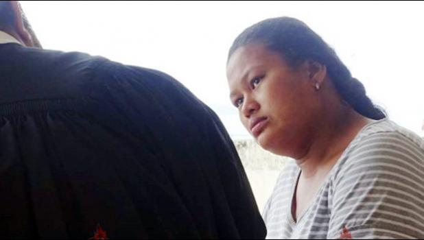 Auto’a Tiatia Maisa (right) talking with her lawyer outside