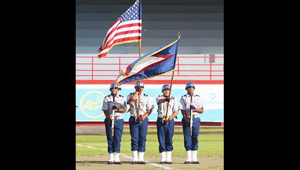 Tafuna High School’s JROTC Color Guard