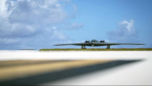 In this Jan. 8, 2018, file photo, released by the U.S. Air Force, a B-2 Spirit, assigned to the 509th Bomb Wing, Whiteman Air Force Base, taxis on the flightline at Andersen Air Force Base (AFB), Guam. President Donald Trump is raising a large chunk of the money for his border wall with Mexico by deferring several large military construction projects slated for the strategically important Pacific outpost of Guam. This may disrupt plans to move Marines to Guam from Japan and to modernize important munitions storage for the Air Force. About 7% of the funds for the $3.6 billion wall are being diverted from eight projects in U.S. territory. (Staff Sgt. Joshua Smoot/U.S. Air Force via AP) B-2 Spirit, assigned to the 509th Bomb Wing, Whiteman Air Force Base