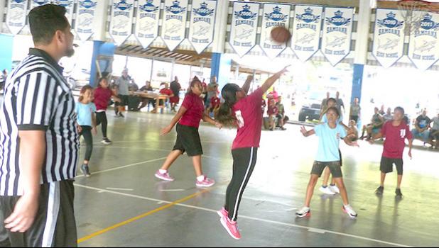 Basketball action