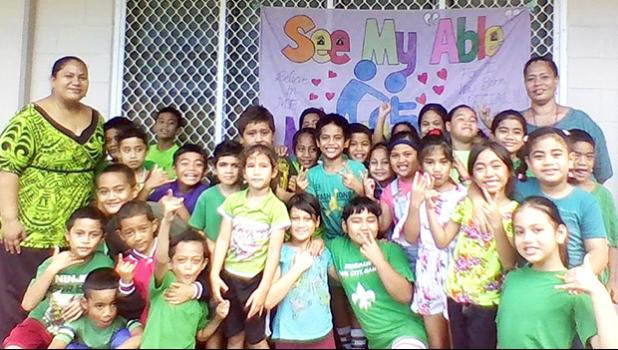 Aua Elementary School students