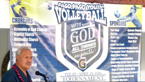 Pago Youth volleyball banners