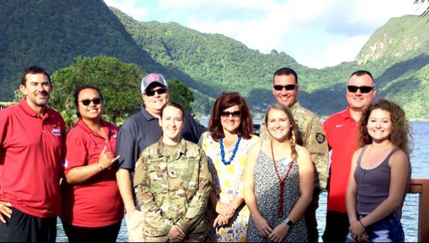 Members of the Southern Oregon University recruting team