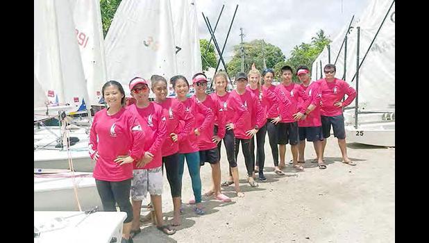 Sailing Association of American Samoa sailers and Lazers