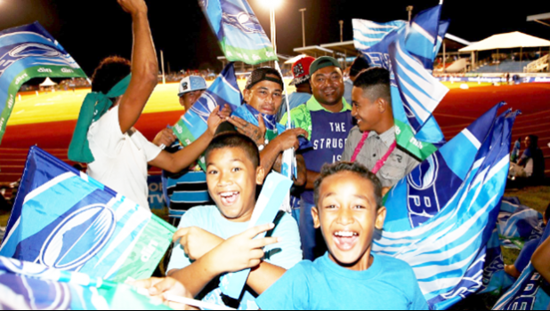 Locals show their support for the Blues. [photo:  PHIL WALTER/GETTY IMAGES  via Stuff NZ]