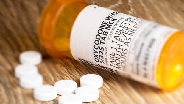 Prescription bottle of Oxycodone