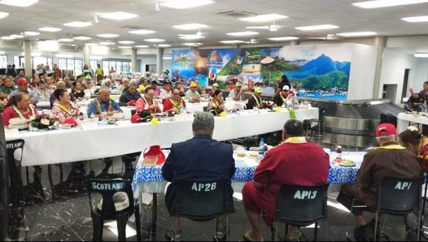 Newly renovated  Pago Pago International Airport Arrival Terminal during recent cabinet meeting