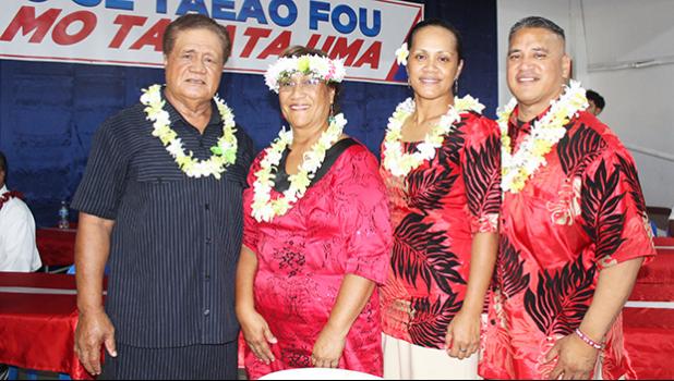 The candidates and their wives