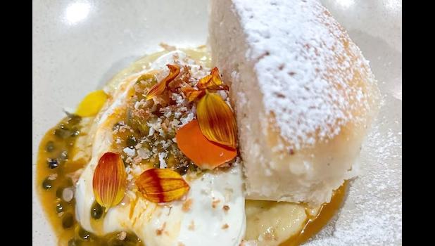 A desert creation by Chef Selau Mailata