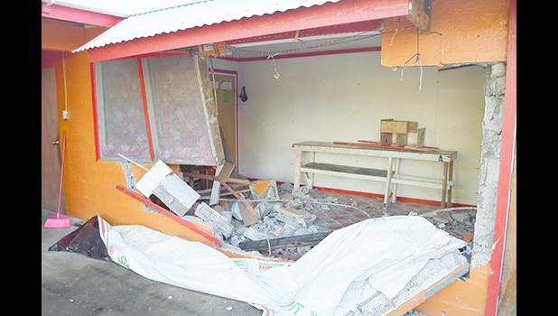 House after vehicle crashed into it