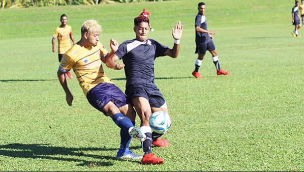 Chris Faamoana (right) of American Samoa and