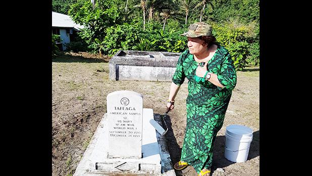 Navy Seaman Tafeaga's historical marker in Manu'a