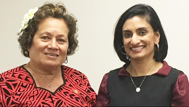 CMS Administrator Seema Verma with Congresswoman Amata
