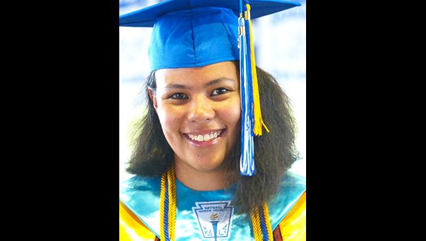 Samoana High School class of 2018 Co Valedictorian, Karlinna Suluama Afoa-Lutu Sanchez.
