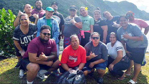 Employees of the ASG Dept. of Human Resources (DHR) were among the many government workers taking part in the “Island Wide Coastal Clean Up Day” last Friday.