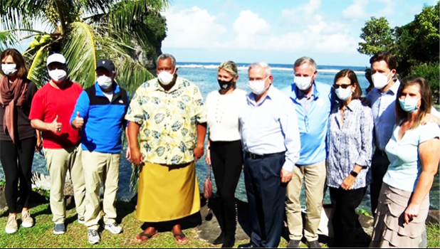 Gov. Lemanu Peleti Mauga with the CODEL
