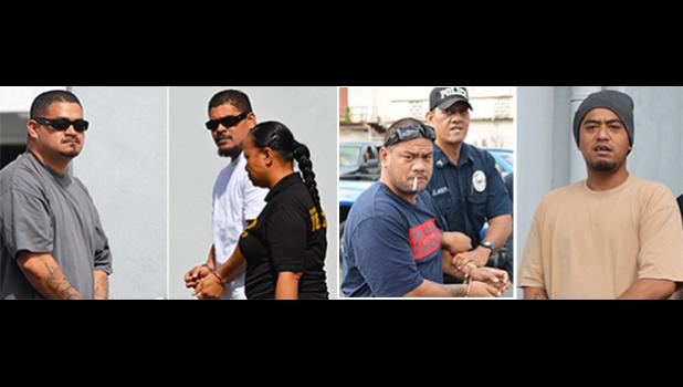 (left-right) Elliott Siaumau Jr, Thomas Siaumau, Pati Lepou, Gabriel Tinae