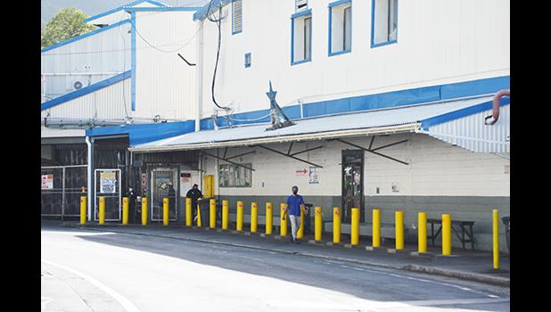 New barrier posts installed in front of StarKist