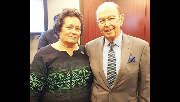 Congresswoman Amata and Commerce Secretary Wilbur Ross 