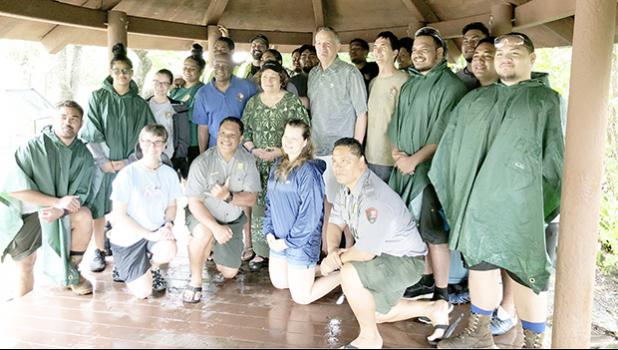 Congresswoman Amata, U.S. Mint Director David Ryder,Park staff