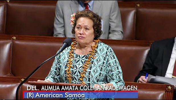 Congresswoman Amata urged her $18 million amendment before the House of Representatives last month