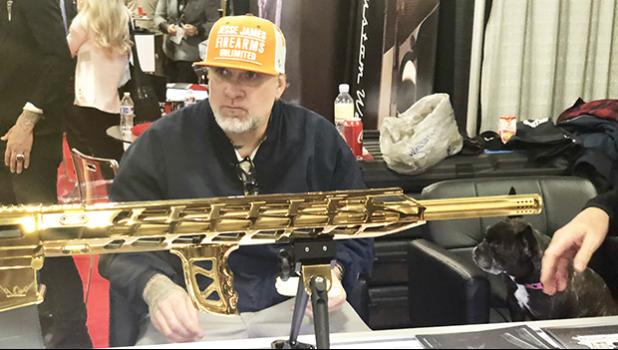 Legendary motorcycle designer Jesse James, shared his Samoan connections story exclusively with Cool Stuff at the 2018 SHOT Show, Las Vegas, Nevada.  [Photo: Barry Markowitz]