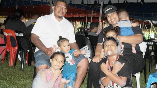 A family enjoying the Music Festival