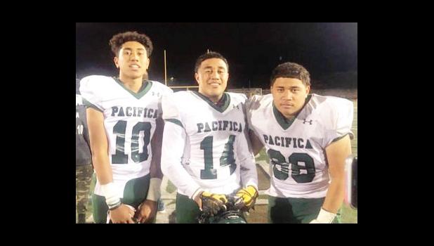 #68 (Junior), David Jake Aina, #14 (Senior), Faamaini Joshua Aina, #10 (Junior), Faleapoi Julio Ain 