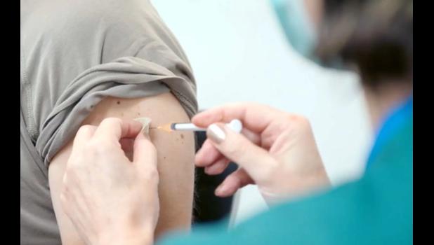 Man getting a vaccination