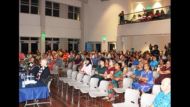 Attendees at last week's Chamber of Commerce candidates forum