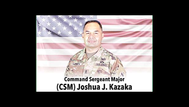 Command Sergeant Major Joshua J. Kazaka