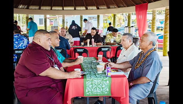 A photo of some Atoa o Samoa delegates