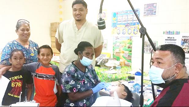 Thursday, youngsters at Manumalo Academy received much needed fillings and fissure sealant, thanks to Dr. Noreen Takunala and her team of dental assistants: Perelini Telesa, Tapu Matamua, and Jordan Levu. [photo: BC]
