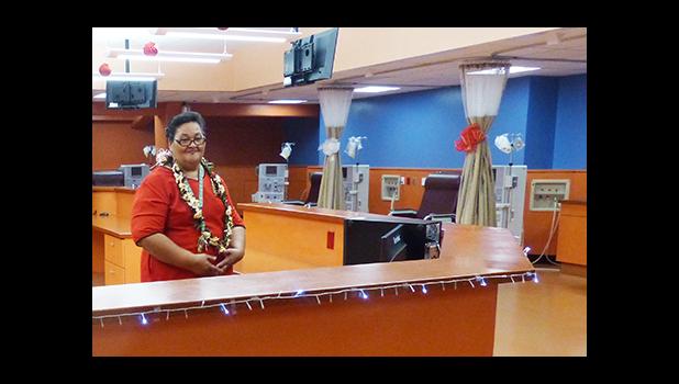 In this December 2015 Samoa News file photo, the new dialysis unit at LBJ was previewed to the press. [SN file photo] 