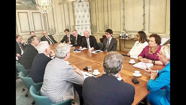 Amata in discussions with other U.S. Representatives and members of the European Parliament.