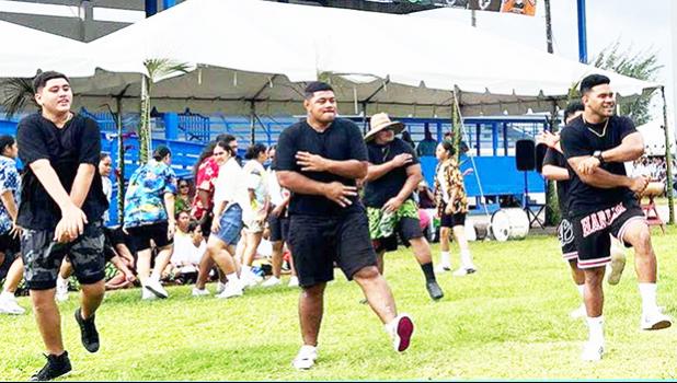 Dancing at the DOE back to school extravaganza