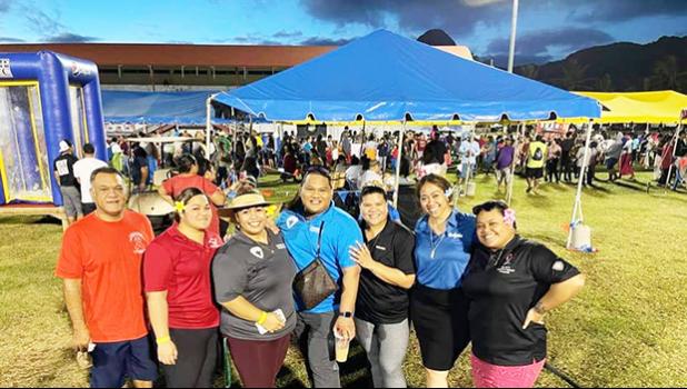 Health Department personnel pose for a staff photo last Saturday 