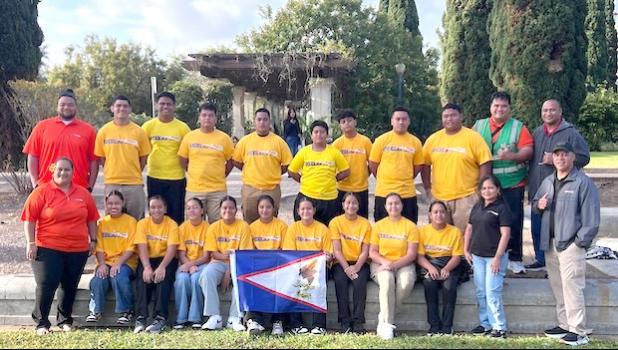 Tony Leatualevao and drone students