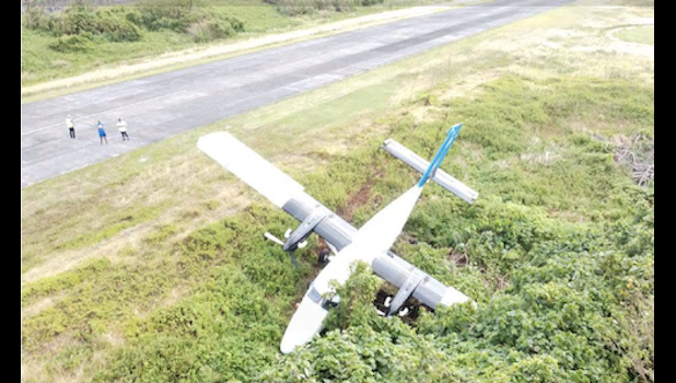 DRONE VIEW OF PLANE CRASH