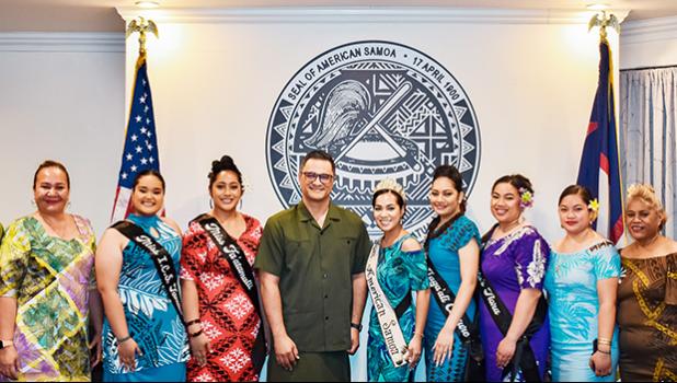 Lt. Gov with MASI contestants and officials