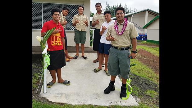 Boy Scouts from Troop 292 Pava'ia'i