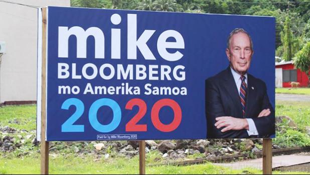 Bloomberg billboard in American Samoa
