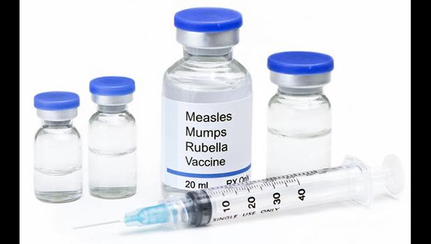 Photo of MMR vaccine and needle