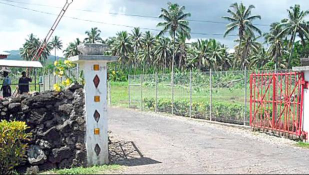 Gate to Tafa'igata Prison in Samoa